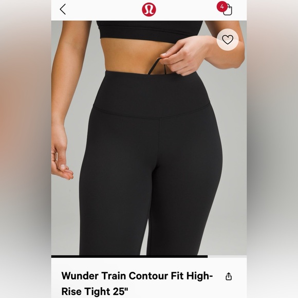 Black lululemon leggings - Picture 4 of 5